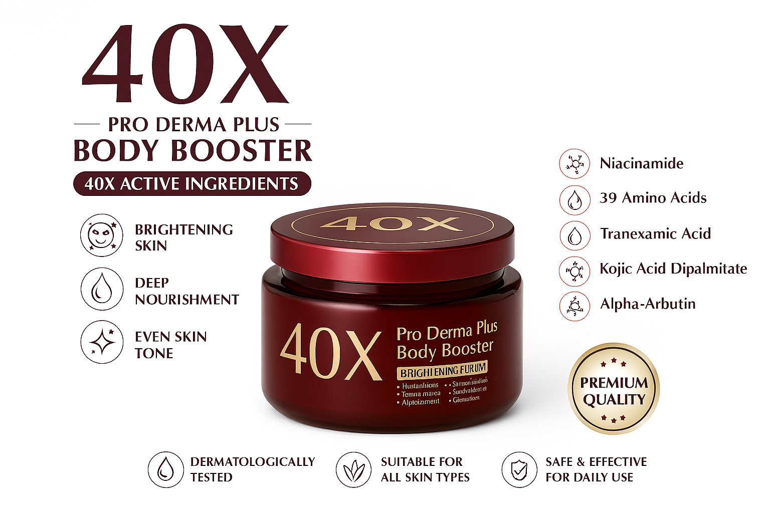 Jennie Moon 40X  Pro Derma Plus Body Booster