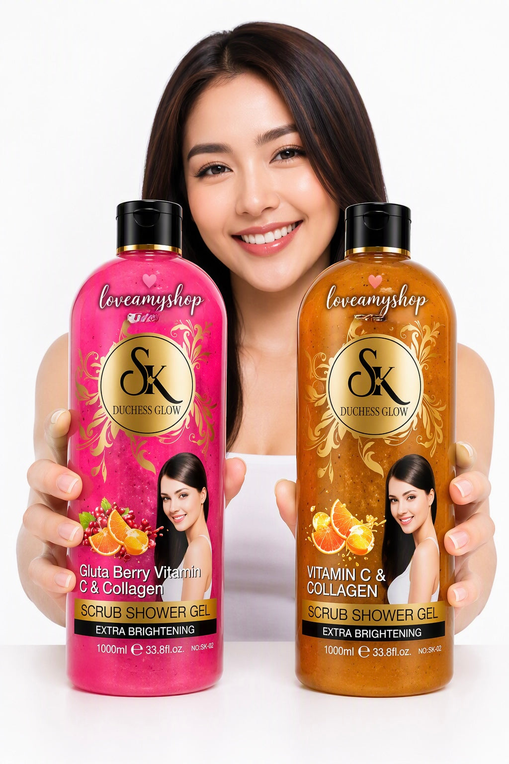 SK Duchess Glow Xtra Brightening Scrub Shower Gel 1000ml