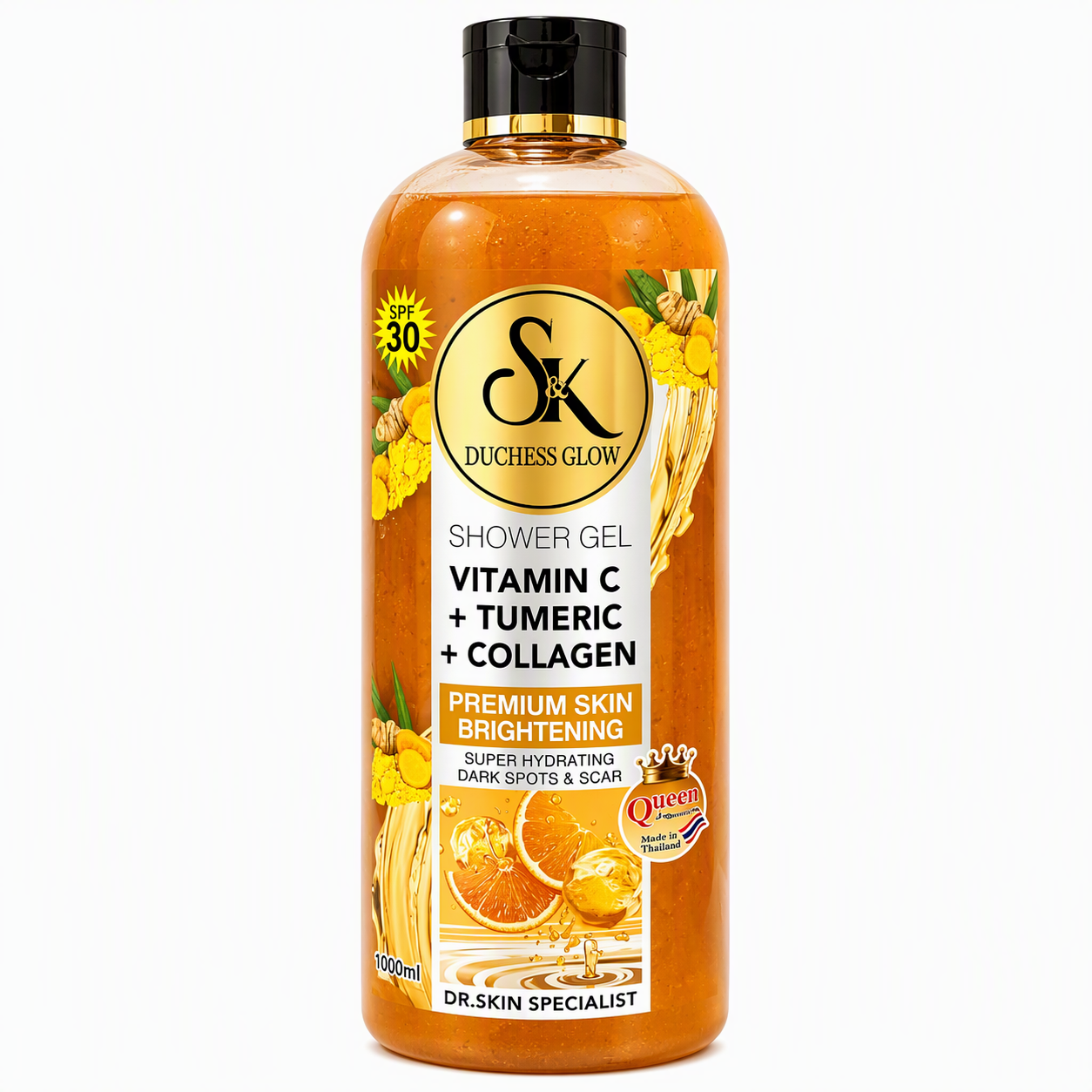 SK Duchess Glow Xtra Brightening Scrub Shower Gel 1000ml