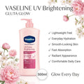 Vaseline UV Brighten Gluta Glow 500ml