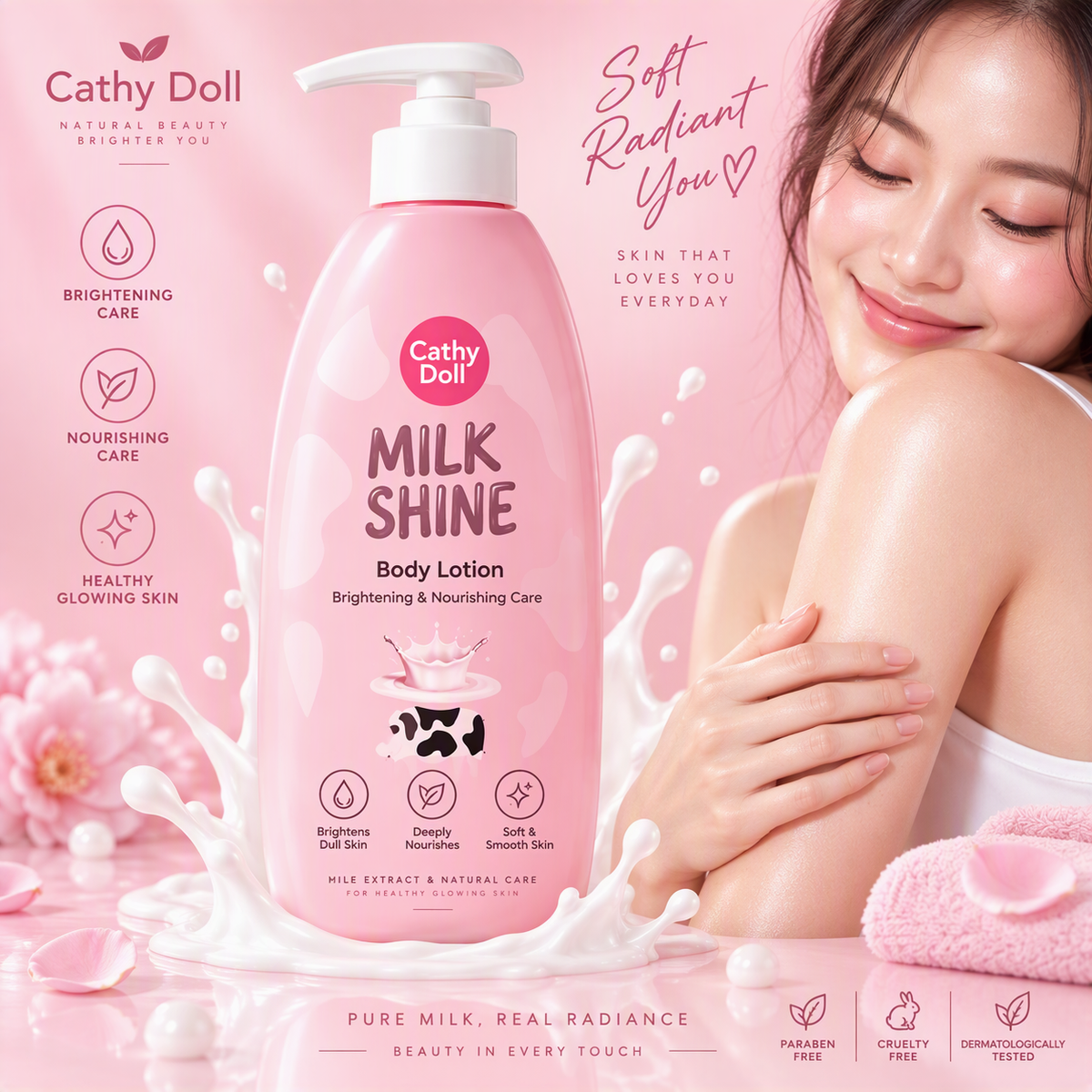 Milk Shine Bightening & Nourishing Body Lotion 450ml