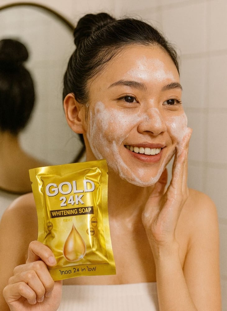 Asian whitening face soap