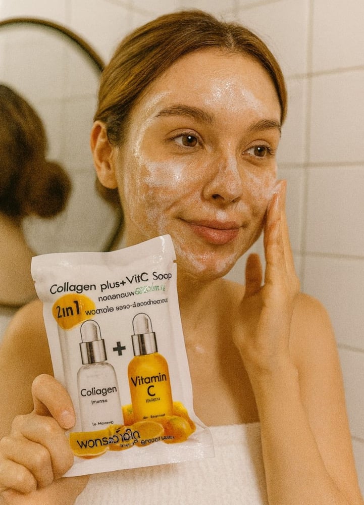 Asian whitening face soap